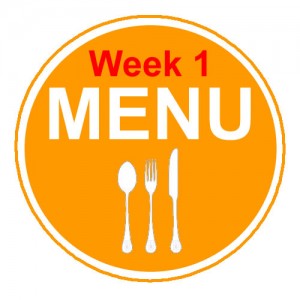 Menu Week 1 